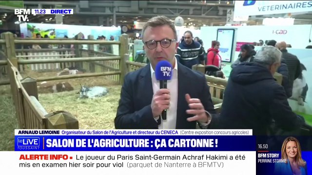 Salon de l'Agriculture: Il y a énormément de monde et plus que l'an passé selon Arnaud Lemoine