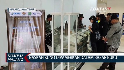 Naskah Kuno Dipamerkan Dalam Bazar Buku di Malang Creative Center