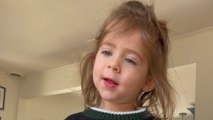 *Imitating animals* cute toddler tries her best to mimic animal sounds