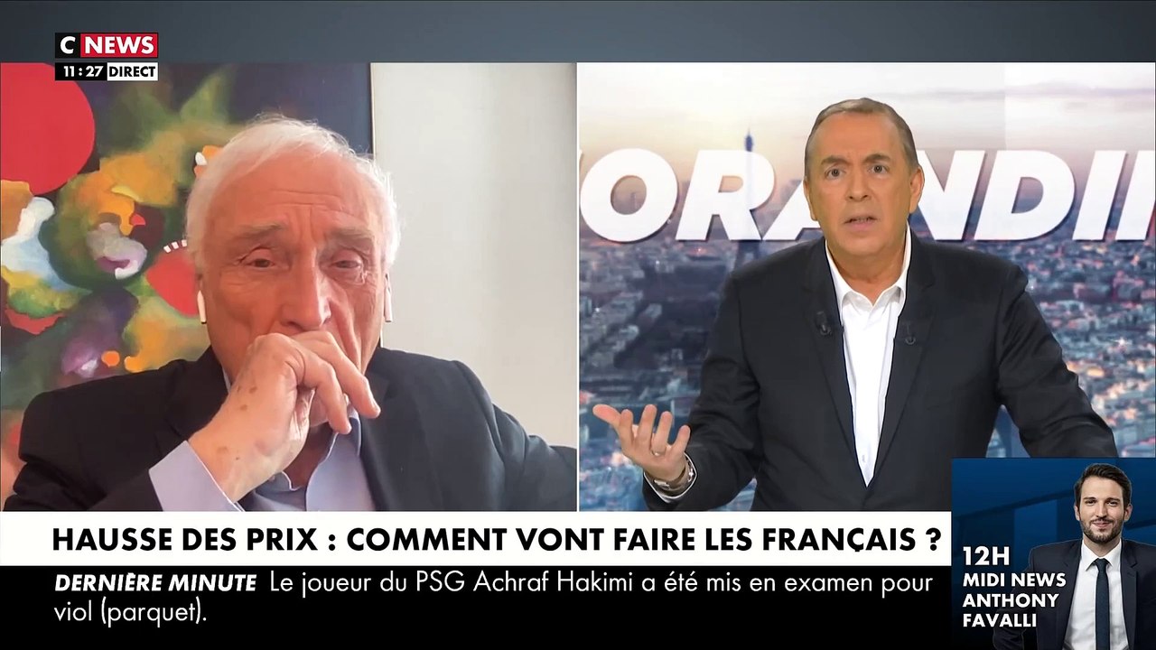 L'économiste Jean-Marc Sylvestre déclenche un tollé sur les réseaux sociaux en affirmant dans "Morandini Live": "Si vous n'avez plus les moyens d'acheter votre pâte à tartiner, changez de marque !" - Regardez