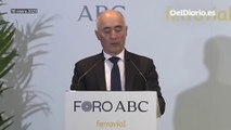 Feijóo y Del Pino (Ferrovial) de dedican elogios en el Foro ABC de enero de 2023