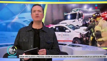 Conductor de pipa provoca carambola en el túnel de la Av. Río Mixcoac