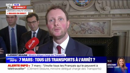 Clément Beaune sur le service minimum: "Définir un pourcentage de service garanti dans la loi est une fausse bonne idée"