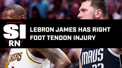 LeBron James Has Right Foot Tendon Injury, Lakers Say