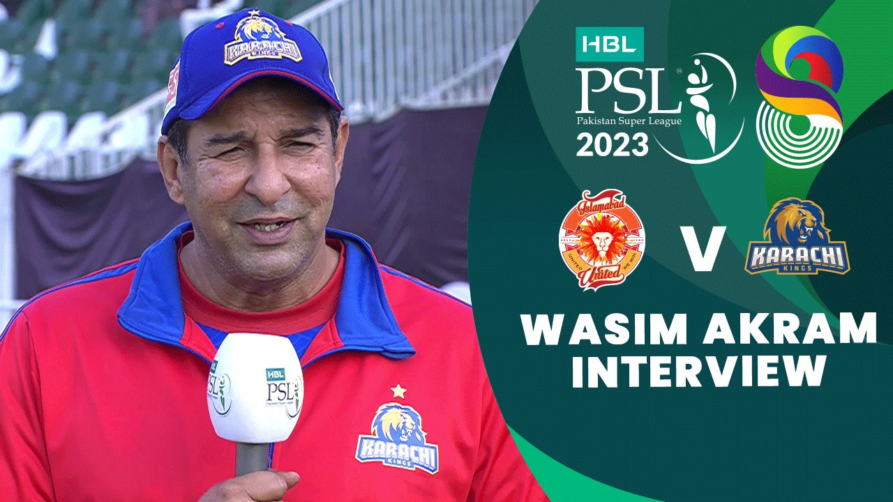 Wasim Akram Interview | Islamabad United vs Karachi Kings | Match 19 | HBL PSL 8 | MI2T