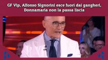 GF Vip, Alfonso Signorini esce fuori dai gangheri, Donnamaria non la passa liscia