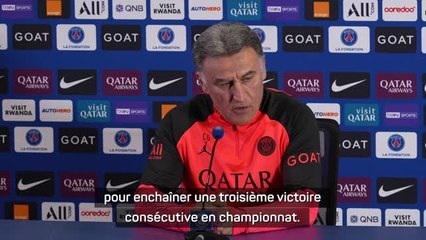 PSG - Galtier : "Il n'y a pas la possibilité de faire une énorme rotation"