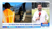 Partió a Caracas el primer vuelo de Satena desde Bogotá