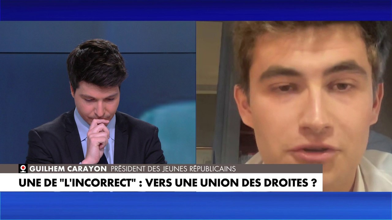 Guilhem Carayon : «On est contre le lien des droites mais je pense qu'on peut échanger et dialoguer»
