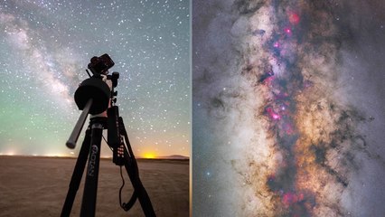 Astrophotographer REVEALS what the night sky would look like if our eyes were as powerful as a camera