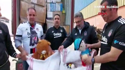 Beşiktaşlı taraftarlarca toplanan oyuncaklar Kahramanmaraş'a ulaştı