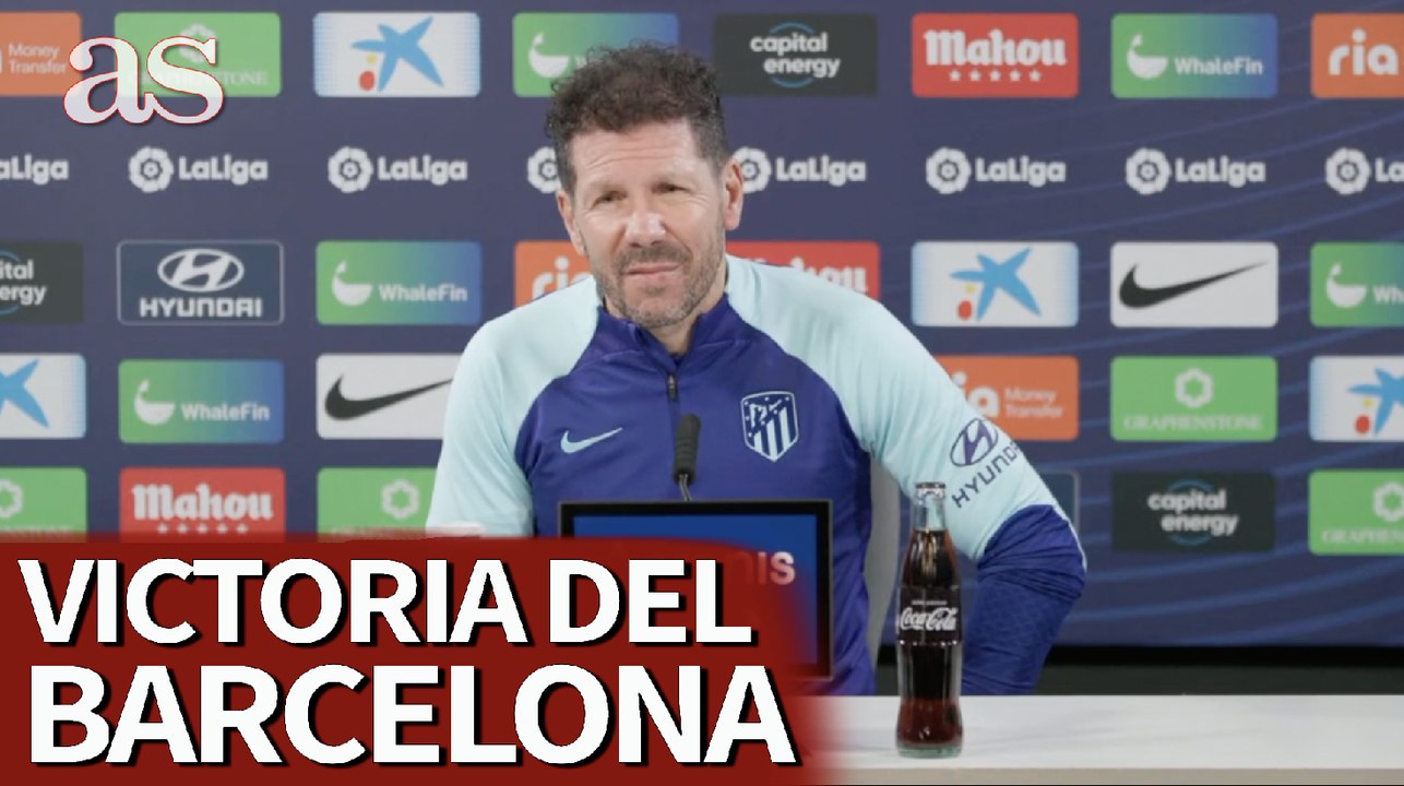 Simeone sobre el juego del Barça en el Bernabéu: "Las palabras son las palabras y los hechos son los hechos"