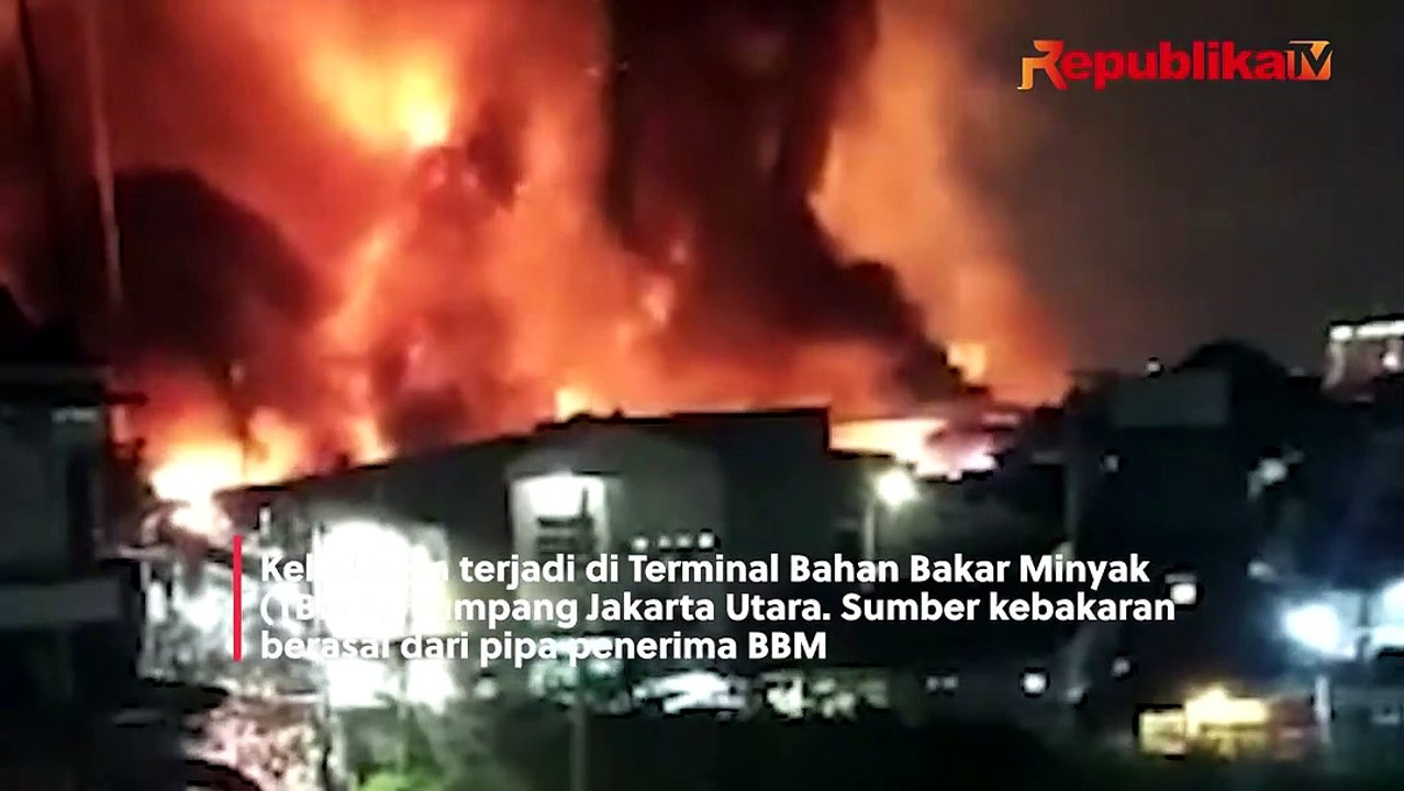 Kebakaran Terminal BBM Plumpang, Warga Dengar Dua Suara Ledakan dan Lari ke Luar Rumah