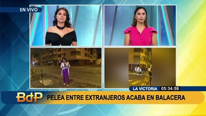 Pelea entre extranjeros termina con balacera en La Victoria