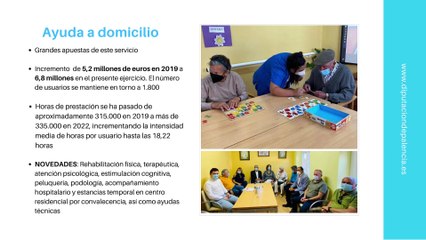 Balance de Servicios Sociales en la Diputación