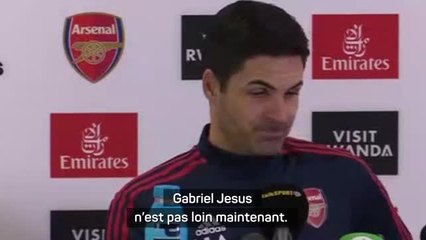 Arsenal - Arteta : "Gabriel Jesus n'est pas loin d'un retour"