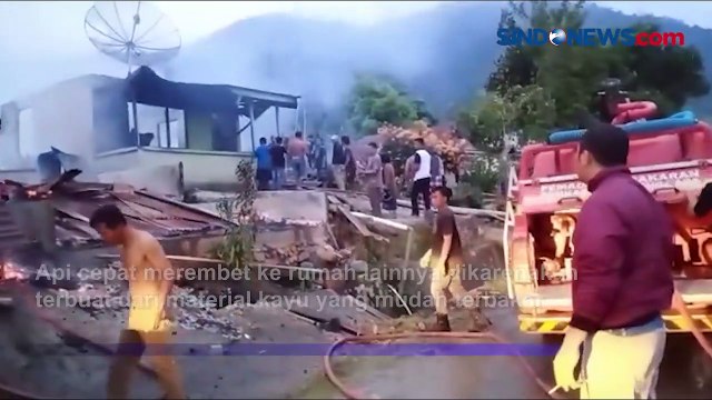 Tujuh Rumah di Aceh Tenggara Ludes Terbakar, Diduga Korsleting Listrik
