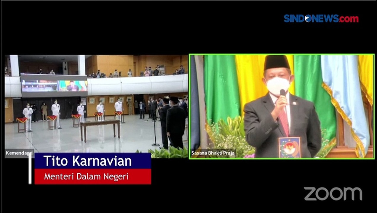 Mendagri Resmi Lantik 5 Penjabat Gubernur