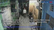 Terekam CCTV, Motor Warga Kebon Bawang Jakarta Utara Digasak Maling