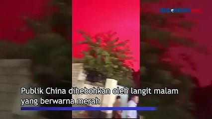 Langit Berubah Merah, Warga Zhoushan China Gempar