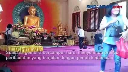 Peringatan Hari Waisak, Suasana Damai Selimuti Vihara Dhammacakka Jaya Jakut