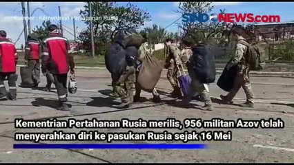 Terus Bertambah, Pasukan Azov Ukraina Yang Menyerah mencapai 959 Orang
