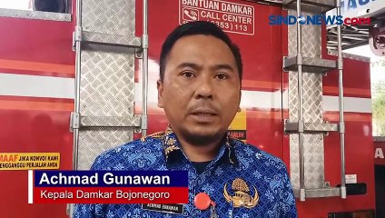 Rumah Dinas Perhutani di Bojonegoro Jawa Timur Terbakar