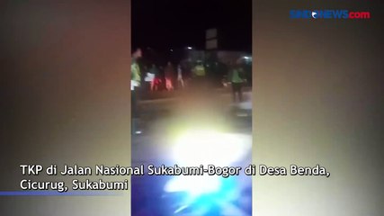 Tergelincir saat Menyalip, Penumpang Motor Tewas Terbentur Aspal di Sukabumi