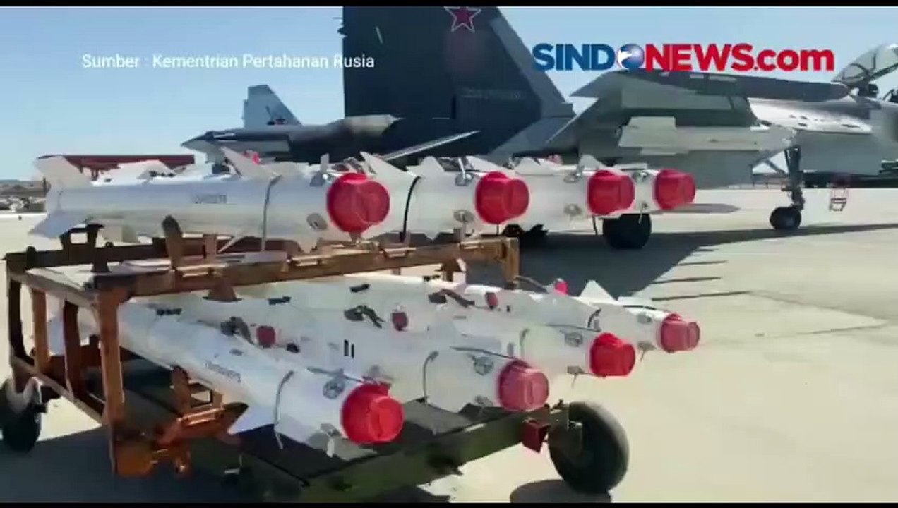 Begini Momen saat Pesawat Canggih Rusia SU-35S Hancurkan Markas Militer Ukraina dengan Rudal