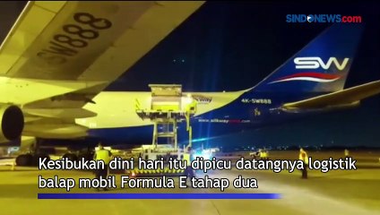 Logistik Tahap Kedua Formula E Tiba di Bandara Soekarno Hatta