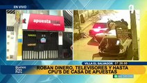 VES: delincuentes roban casa de apuestas y se llevan S/ 30 000, televisores y computadoras