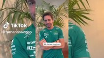 El viral TikTok de Fernando Alonso tras ser primero en los entrenamientos libres 2 de Baréin