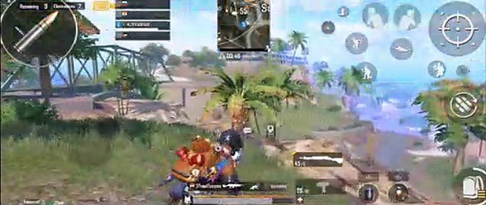 NEW Map NUSA sniping with dp+Uzi Gun top 2 fight,