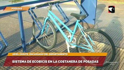 Ariel Zárate brindó detalles sobre el sistema de Ecobicis en la costanera de Posadas