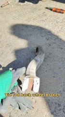 Tie rod back wheel broken