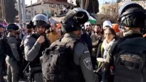 Activistas israelíes protestan contra ocupación israelí en Jerusalén y Huwara