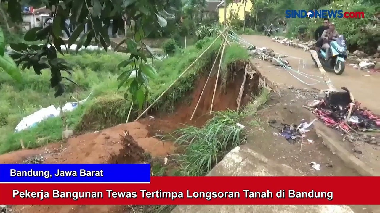 Pekerja Bangunan Tewas Tertimpa Longsoran Tanah Di Bandung - Video ...