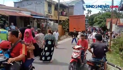Truk Tabrak 2 Rumah dan Pemotor di Pematangsiantar, Sumatra Utara