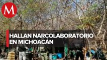 Autoridades desmantelaron un laboratorio clandestino en Buenavista, Michoacán