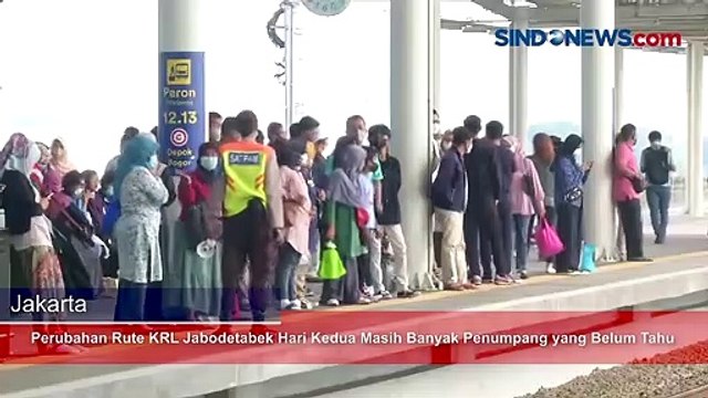 Perubahan Rute KRL Jabodetabek Hari Kedua Masih Banyak Penumpang yang Belum Tahu