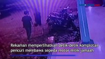 Ditinggal Salat Subuh, Motor Jamaah Raib Dicuri di Medan