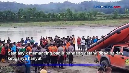 下载视频: Banjir Bandang Mendadak, 2 Pemancing Hilang, 1 Selamat di Purbalingga