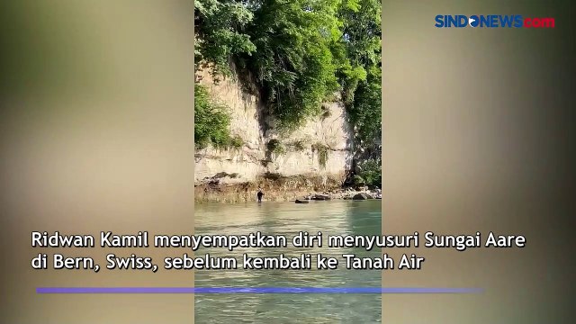 Ridwan Kamil Kumandangkan Azan Terakhir untuk Eril di Sungai Aare