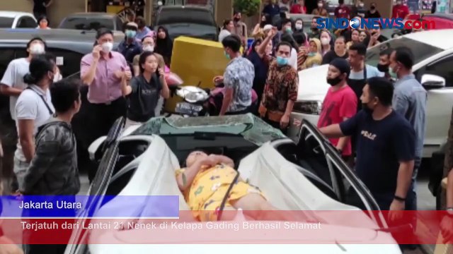 Terjatuh dari Lantai 21 Nenek di Kelapa Gading Berhasil Selamat