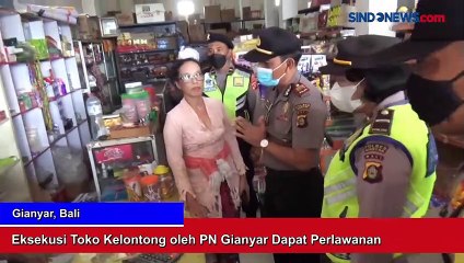 Eksekusi Toko Kelontong oleh PN Gianyar Dapat Perlawanan, Begini Suasananya