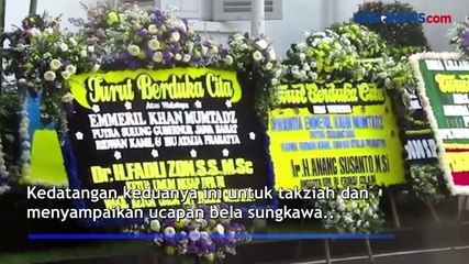 Zulkifli Hasan dan Hatta Rajasa Takziah ke Rumah Dinas Gubernur Jabar