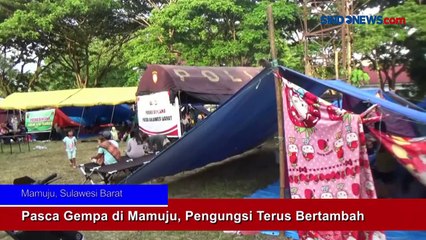 Pasca Gempa di Mamuju, Pengungsi Terus Bertambah