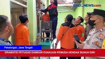 Dramatis Petugas Damkar Evakuasi Pemuda Hendak Bunuh Diri