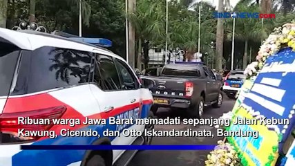 Ribuan Warga Padati Jalan Kebon Kawung, Lepas Eril ke Peristirahatan Terakhir