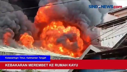 Gudang Kelontong Ludes Terbakar di Sampit